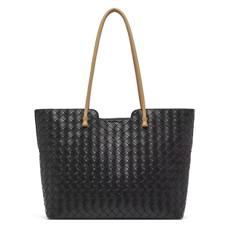 Leather women's cowhide braiding leather hand bag one-shoulder versatile large-capacity tote bag crossbody bag genuine leather women's bag B11 - YZ Lether