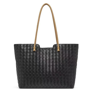 Leather women's cowhide braiding leather hand bag one-shoulder versatile large-capacity tote bag crossbody bag genuine leather women's bag B11 - YZ Lether