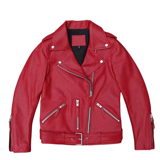 Women's sheep leather jacket classic spring-automn women's top - YZ Lether