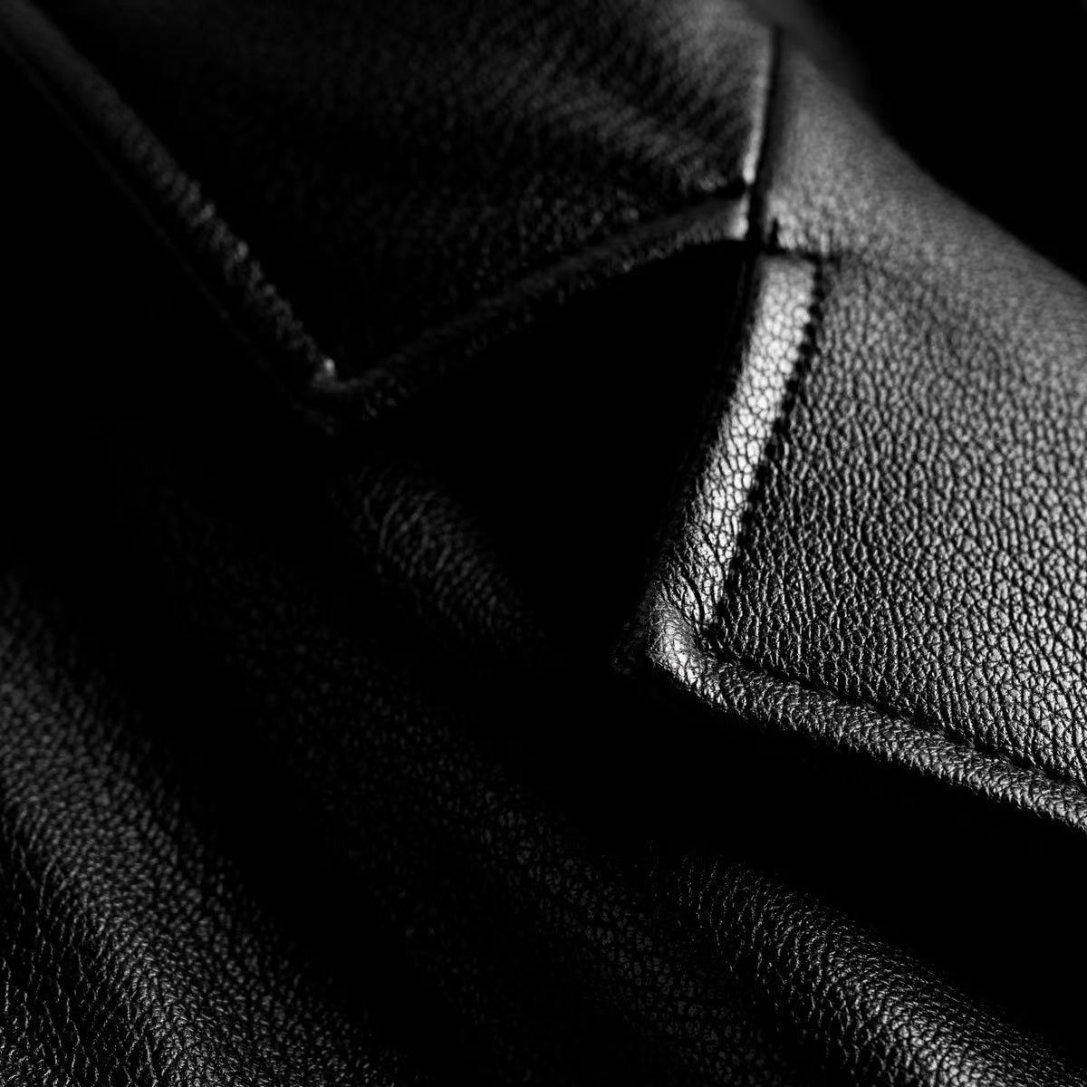 Women's sheep leather black coat classic fashionable spring-automn women's casual top - YZ Lether