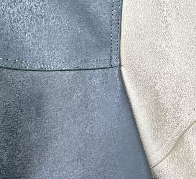 Men's sheep leather jacket classic all season men's baseball top - YZ Lether