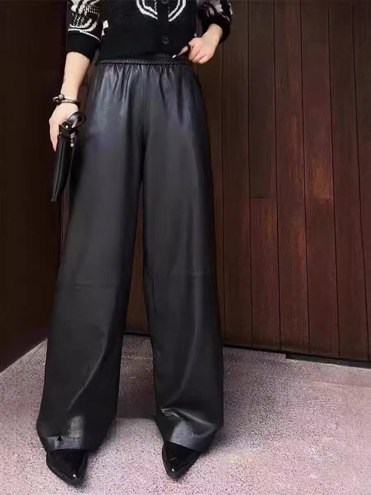 Women's sheep leather pants trousers chill spring-automn comfortable pants - YZ Lether