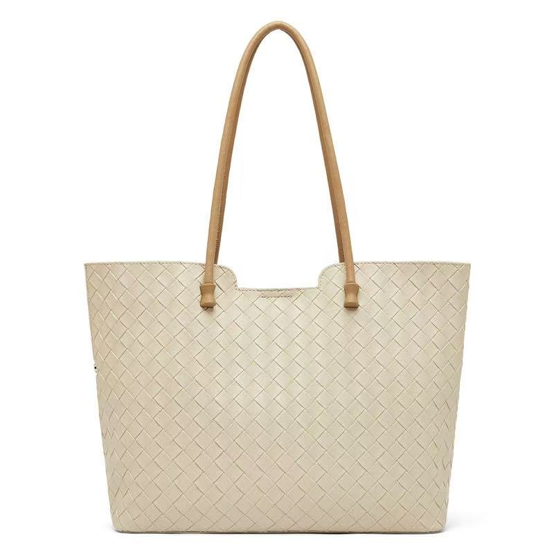 Leather women's cowhide braiding leather hand bag one-shoulder versatile large-capacity tote bag crossbody bag genuine leather women's bag B11 - YZ Lether