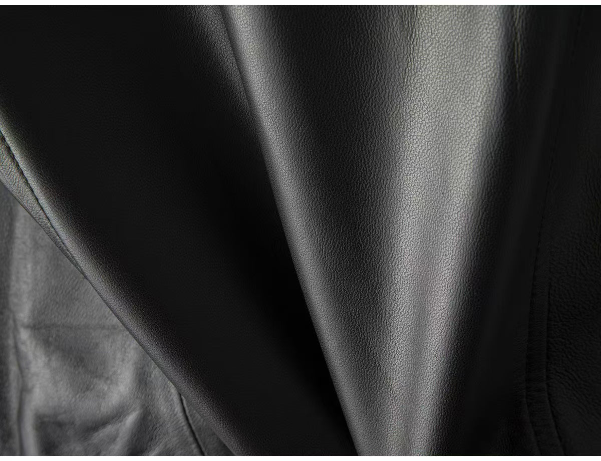 Men's sheep leather jacket classic all season men's top - YZ Lether